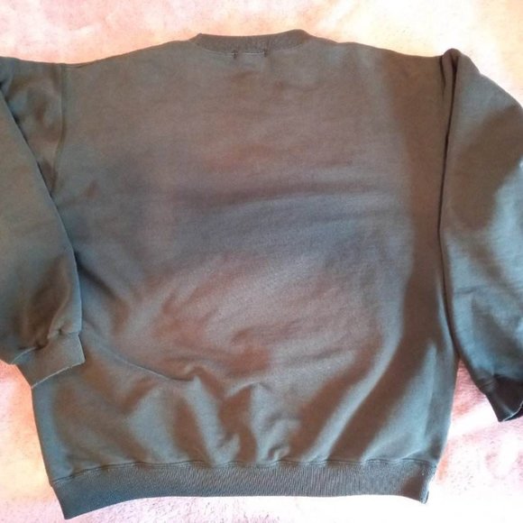 Vintage Forest Green Club Monaco Heritage Crest Sweatshirt - Size Medium - Picture 10 of 11